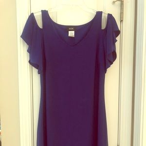 Dress - with peek thru cold shoulder